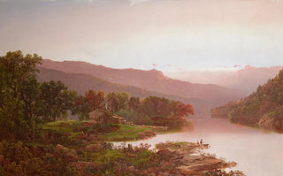 William Louis Sonntag - Fishing in the Cove Fall in the Adirondacks.webp