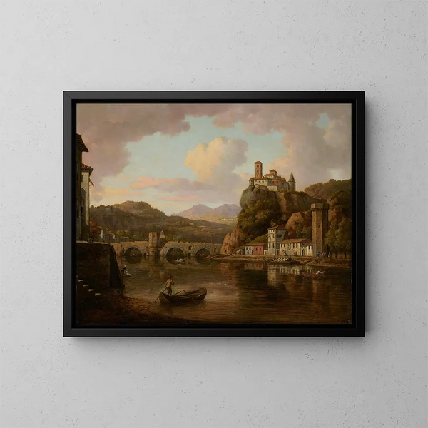 Château sur le Rhône, France - William Marlow — kehystetty taideteos seinällä