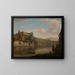 Vue de la Saône et du château de Pierre Scize, Lyon, France - William Marlow — kehystetty taideteos seinällä