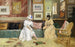 Ystävällinen vierailu - William Merritt Chase — näkymä teoksesta
