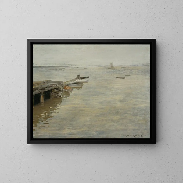 Un jour gris - William Merritt Chase — kehystetty taideteos seinällä