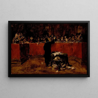 William Merritt Chase - Christopher Columbus before the Spanish Council.webp