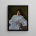 Fille en blanc - William Merritt Chase — kehystetty taideteos seinällä