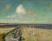 Shinnecockin aamu-maalauksen aallonmurtajalla - William Merritt Chase — näkymä teoksesta