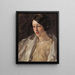 Esther M. Groome - William Merritt Chase - maalaus — kehystetty taideteos seinällä