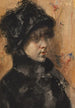 Nuoren naisen muotokuva - William Merritt Chase — näkymä teoksesta