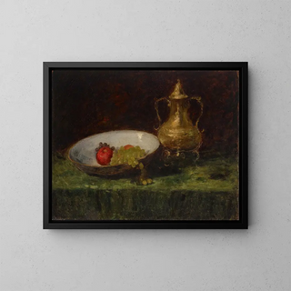 Luontoaiheinen asetelma - William Merritt Chase — kehystetty taideteos seinällä