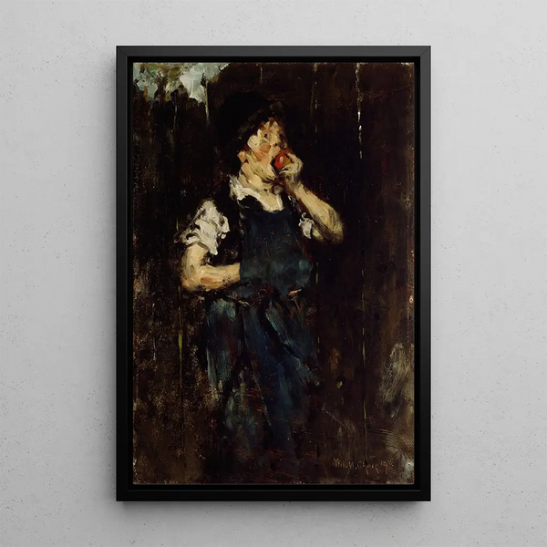 William Merritt Chase - The Apprentice Boy with Apple.webp