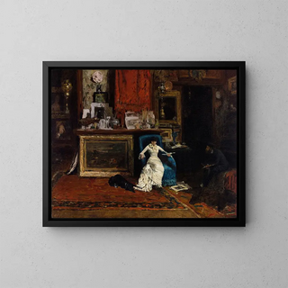 Le studio de la dixième rue - William Merritt Chase — kehystetty taideteos seinällä