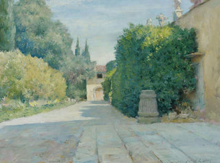 Villa à Florence - William Merritt Chase — näkymä teoksesta