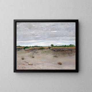 Sables balayés par le vent - William Merritt Chase — kehystetty taideteos seinällä