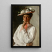 Nainen valkoisessa - William Merritt Chase — kehystetty taideteos seinällä