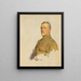 John Joseph Pershing - William Orpen — kehystetty taideteos seinällä