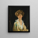 Lady Evelyn Herbert - William Orpen - Maalaus — kehystetty taideteos seinällä