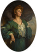 Mary Lady Gerardin vihreässä mekossa - William Orpen — näkymä teoksesta