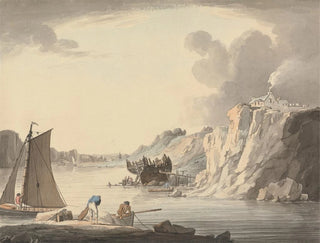 Entrée du ruisseau Stonehouse entre Plymouth et Dock Devon - William Payne — näkymä teoksesta