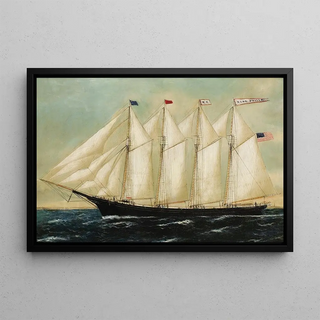 William Pierce Stubbs - A Four Mast Schooner King Philip.webp