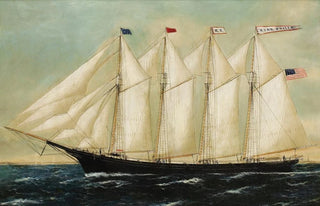 William Pierce Stubbs - A Four Mast Schooner King Philip.webp