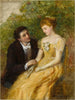 Tutkimus Verannassa, kriittinen hetki - William Powell Frith — näkymä teoksesta