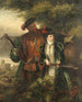 Henri VIII:n ja Anne Boleynin, joka ampuu hirvellä Windsorin metsässä - William Powell Frith — näkymä teoksesta