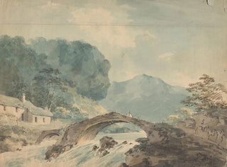 William Sawrey Gilpin - Bridge Crossing River.webp