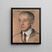 Clive Day B. A. 1892 Taloustieteen professori 1907 - William Sergeant Kendall — kehystetty taideteos seinällä