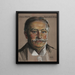 William Howard Taftin maalaus, B. A. 1878, Yhdysvaltain kongressin puhemies (1908-1912), perustuslakitieteen professori Yale-yliopistossa (1913-1921). - William Sergeant Kendall — kehystetty taideteos seinällä