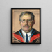 Williston Walker kirkon historian professori 1901 22 Prévôt 1920 22 - William Sergeant Kendall — kehystetty taideteos seinällä