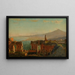 Etna-vuoresta Taorminan näkymästä - William Stanley Haseltine — kehystetty taideteos seinällä