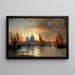 Santa Maria della Salute -maalaus auringonlasku - William Stanley Haseltine — kehystetty taideteos seinällä