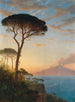 William Stanley Haseltinen "Vesuvio auringonlaskussa" — näkymä teoksesta