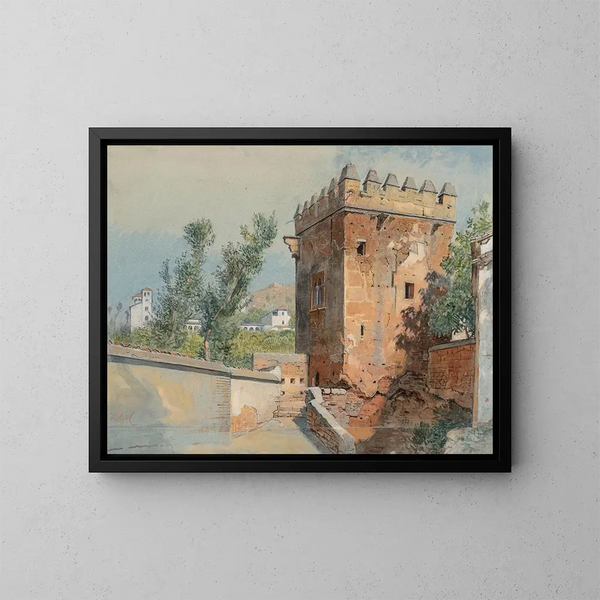 Näkymä Alhambrasta, Espanja - William Stanley Haseltine — kehystetty taideteos seinällä