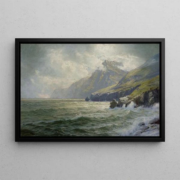 William Trost Richardsin Baie de Donegal - Maalaus — kehystetty taideteos seinällä