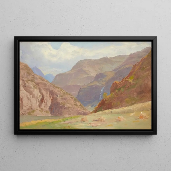 Norja-maalaus - William Trost Richards — kehystetty taideteos seinällä