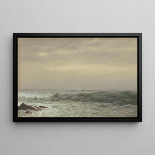 William Trost Richards - Rocks and Breaking Waves.webp