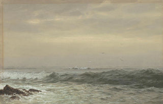 William Trost Richards - Rocks and Breaking Waves.webp