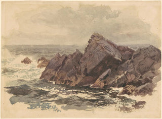 Merimaalauksia kalliiden kanssa - William Trost Richards — näkymä teoksesta