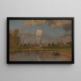 William Turner of Oxford - Oxford from the River with Christ Church in the Foreground.webp