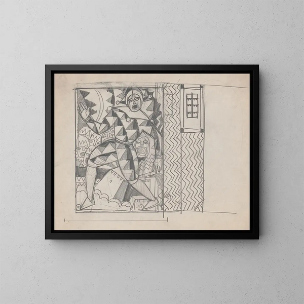 Winold Reiss - Design sketches for Hotel Alamac 71st and Broadway New York NY Sketch for Medieval Grill Murals.webp