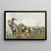 Marja-kerääjien maalaus - Winslow Homer — kehystetty taideteos seinällä