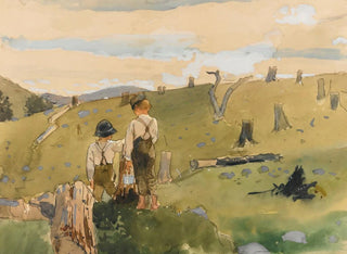 Poikia mäellä - Winslow Homer — näkymä teoksesta