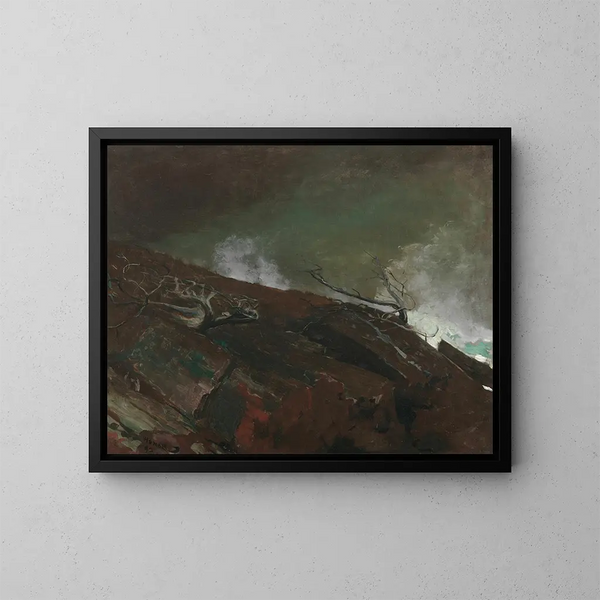 Côte du Maine - Winslow Homer — kehystetty taideteos seinällä