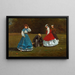 Croquet-tilanne - Winslow Homer — kehystetty taideteos seinällä