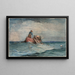 Ramener les filets - Winslow Homer — kehystetty taideteos seinällä