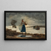 Baari sisäpuolella - Winslow Homer — kehystetty taideteos seinällä