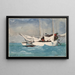 Key West - ankkurin nostaminen - Winslow Homer — kehystetty taideteos seinällä