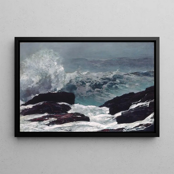 Côte du Maine - Winslow Homer — kehystetty taideteos seinällä