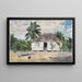 Nassau'n alkuperäiskansan maalaus - Winslow Homer — kehystetty taideteos seinällä
