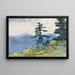 North Woods Club, Adirondacks: keskeytynyt keskustelu - Winslow Homer — kehystetty taideteos seinällä