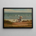 Rannalla Marshfieldissä - Winslow Homer — kehystetty taideteos seinällä